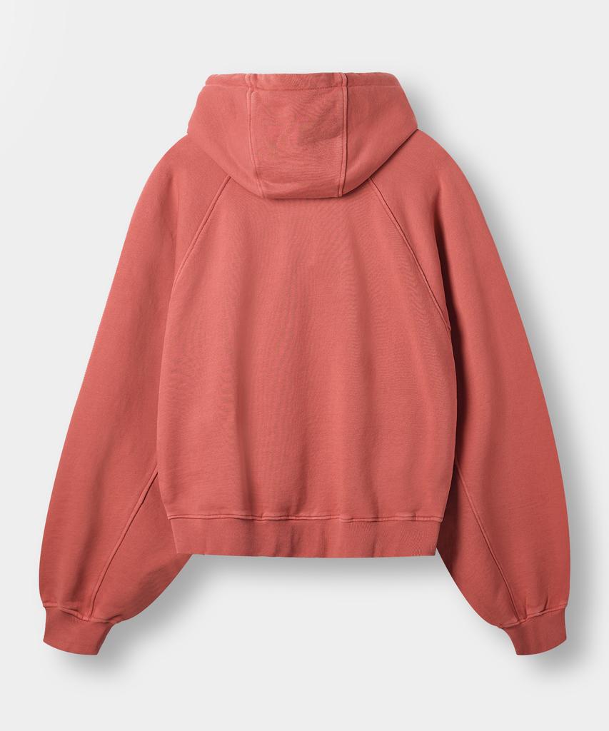 Dimitri Black Asi Four Seasons Essentials Zip-Up Hoodie_Crop Pigment Red