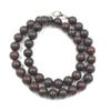 8mm Natürliche Eisen-Tigerauge Edelsteinperlen Verstellbare Halskette 17-20" Handgefertigt Schönes Choker Halsband Für Geschenk 8BN-35