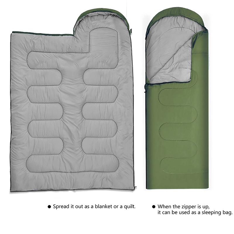 1Pc Camping Sleeping Bag Ultralight Waterproof 4 Season Warm Envelope Backpacking Sleeping Bags For Outdoor Traveling Hiking