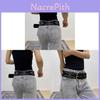 Punk Rock Wide Belt With Rivets For Women Fashion Accessory