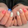 30 stuks kunstnagels spiraalvormig reliëf dopamine-geïnspireerde citroen- en sterontwerpen press-on nagels—Perfect als cadeau voor meisjes