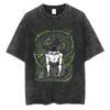 Men Hip Hop Streetwear Black TShirt Japanese Anime One Piece Vintage T Shirt Summer Harajuku Cotton Tshirt Short Sleeve Tops