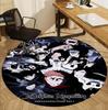 Jujutsu Kaisen Pattern Round Rug, Indoor/Outdoor Mat, for Picnic, Gameroom, Bedroom, Office, Living Room, Home Decor Carpet, Birthday Gift