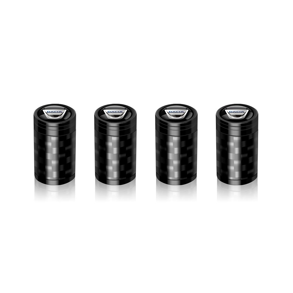Novas 4 Peças Tampas de Válvula de Pneu de Roda de Carro Coberturas de Haste de Ar Acessórios Para Dacia Duster Logan Spring Sandero Stepway Dokker Lodgy Jogger