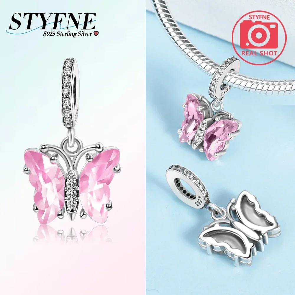 Charm Bead Charms Plata Originales Glass Butterfly Bead Charms for Charm Bead Charms Copper Bracelets Bead Charms Jewellery Making Womens Gift
