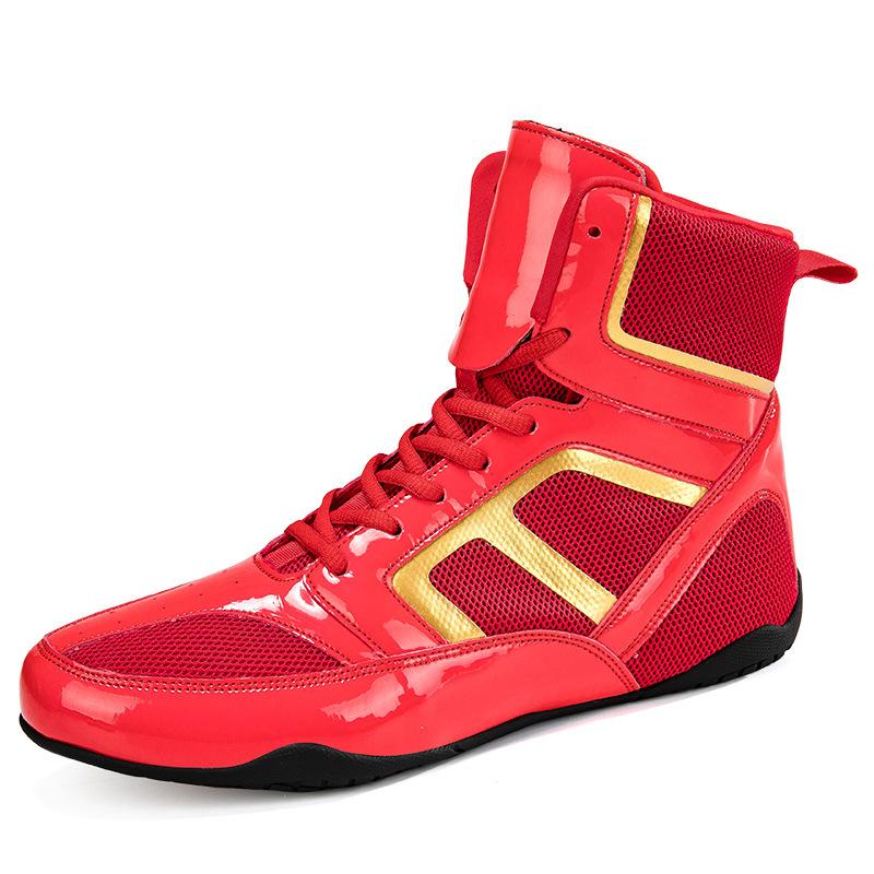 Men's and Women's Boxing Shoes, Fighting Shoes, Non-slip and Lightweight Sanda Training Shoes, Professional Competition Fighting Shoes