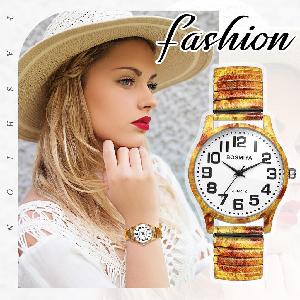 Niedliche antike analoge Uhr für Einheitsgröße Edelstahl Schlichte und stilvolle Quarzuhr Perfektes Geschenk für Tag Frauen Wasserdicht, Meiste, Armband, -