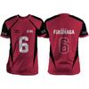 Haikyuu Nekoma Red Cartoon Anime Cosplay Men's Jersey Summer Short Sleeve Adult
