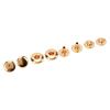 200er Set Druckknöpfe Kit 8mm Starkes Kupfer Exquisiter Glanz Weit verbreitet Leder Druckknöpfe für Kleidung Taschen Leder
