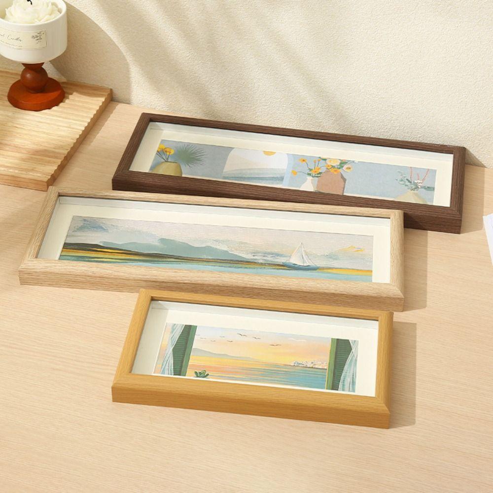 Holz Display Fotorahmen Minimalistischer Fotorahmen Modisches Holz Foto Rack Zuhause