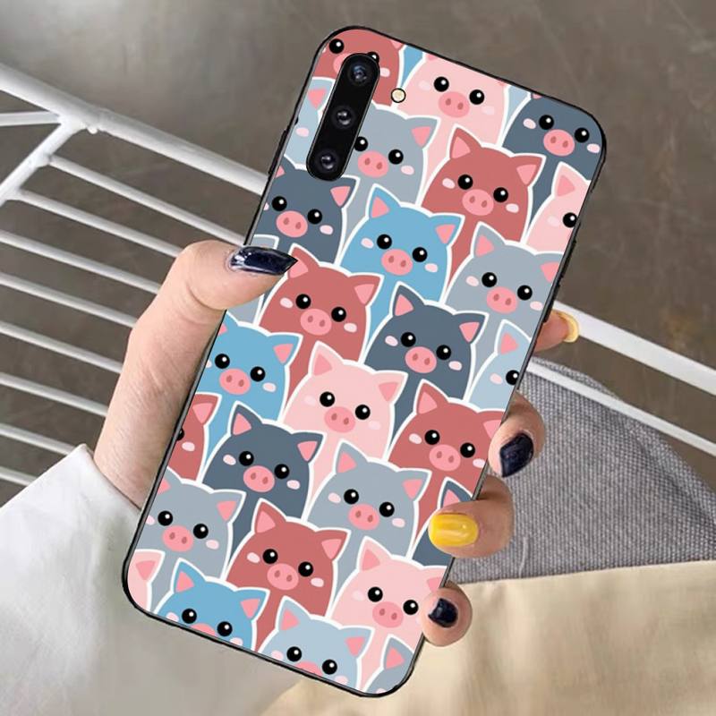 

Чехол для телефона с милым маленьким домашним животным поросенком для Samsung Note 5 7 8 9 10 20 pro plus lite ultra A21 12 72 A310 A3 2016