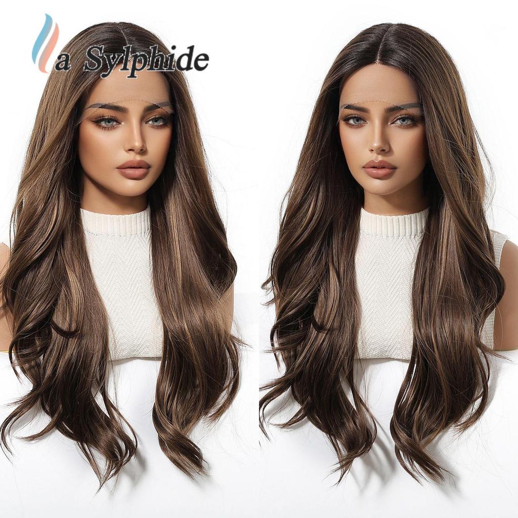 Mixed Race American Curly Lace Wig - Long, Hand-Hooked, Full Cap with Simulated Scalp for Natural Big Wave Style