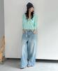 CITTA String Detail Cutting Damage Denim Pants_Ctd426(Light Blue)