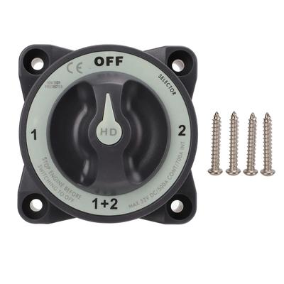 KIMISS Isolator-Kit, 500A Marine-Trennschalter Schwerlast 4-Positionen-Wahlschalter für Wohnmobil, Boot