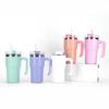 20oz Water Bottle Vacuum Flasks Stainless Steel Coffee Cup Camping Mugs Thermos Straw Cup Drinkware Cups with Lids and Straws