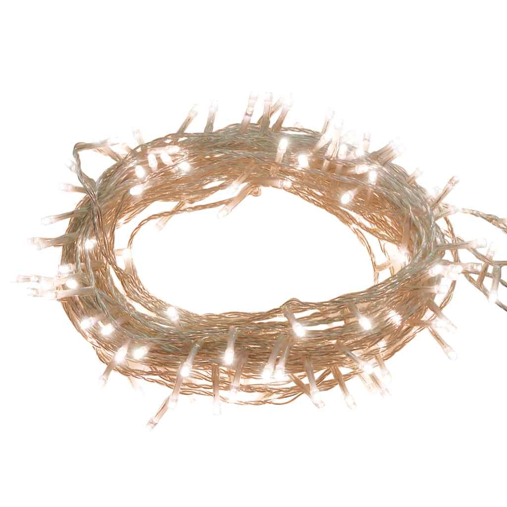 LED String Light with 150 Warm White LEDs 15 m PVC