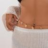 Holiday style starfish shell fringed waist chain female, simple imitation pearl fishtail turtle BodyChain