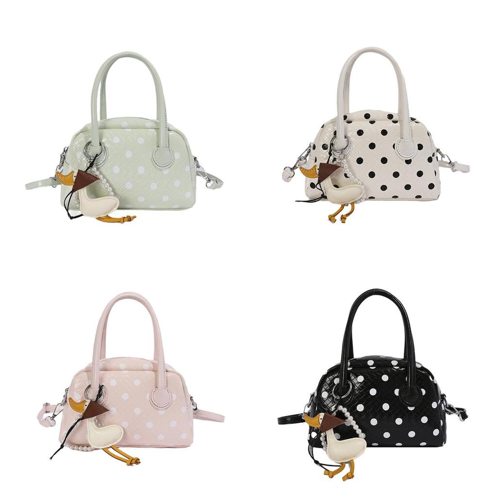 Pu Dot Pattern Mini Crossbody Bag For Daily Casual Womens Fashion