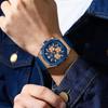 POEDAGAR Functional Watch for Men Date Chronograph Luminous Waterproof Silicone Classic Male Watch Quartz Original Watches
