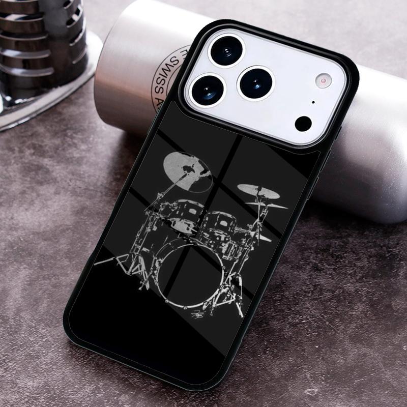 Musical Instrument Drum print Phone Case for iPhone 17 16 15 Pro Max Air 14 13 12 11 Plus Shockproof Capa Cover