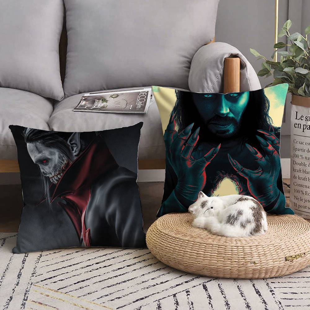 Morbius Movie Pillow Case Square Pillow Bedroom Sofa Leisure Comfort Cushion Home Decoration