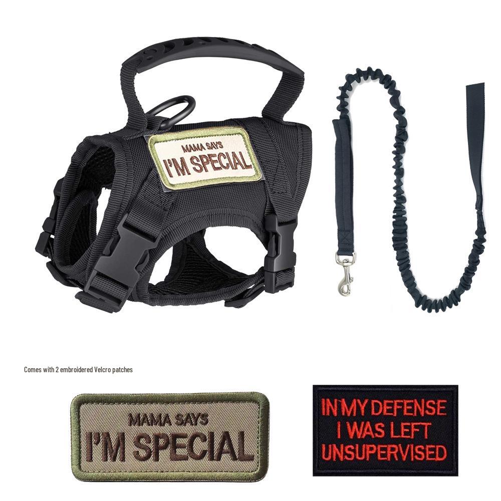 Adjustable Tactical Cat Harness with Anti-Breakaway Leash for Outdoor Use