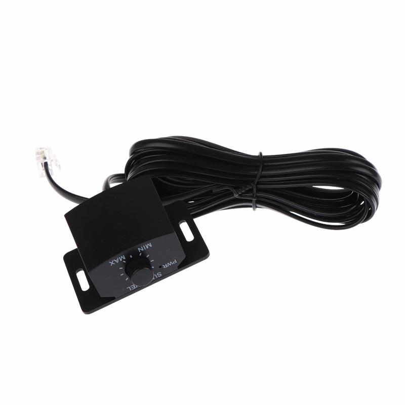 Car Amplifier Wired Remote Bass Knob Controller – 4-Meter Cable for Subwoofer Volume Adjustment