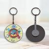 Rotating Animal Keychain for Book Lovers - Fun Librarian Pendant Gift