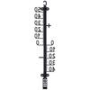 Thermometer Outdoor Indoor Garden Balcony Wall Hanging 41 cm