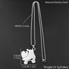 I Love Roller Skates Sympol Chain For Women Men Stainless Steel Gold Color Sports Femboy Egirl Design Pendant Necklace Jewelry