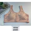 Modal Bamboo Fiber Front-Opening Bra for Plus Size, Middle-Aged, and Elderly - Vest Style