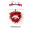 Valentine's Day & Mother's Day Red Rose Heart Wreath for Weddings & Home Decor