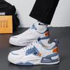 Fashion Spring New Leather Casual Shoes Man Flat Sneakers Breathable Anti-odor Air-cushion Running Shoe Graffiti Skateboard Shoe