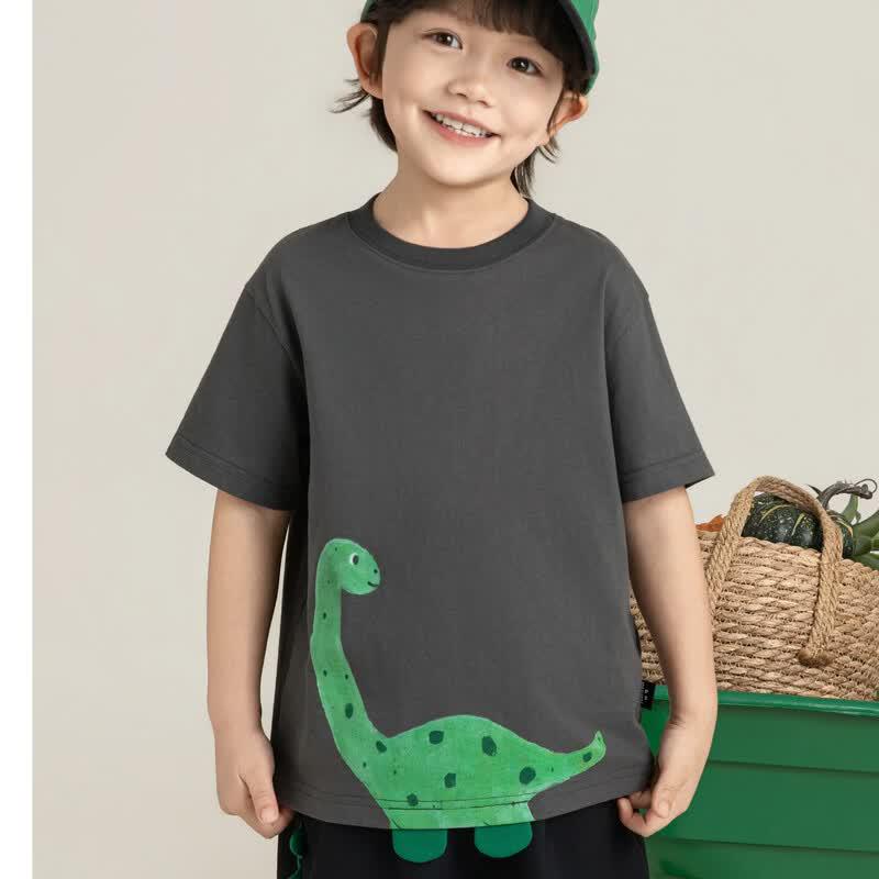 Yoyou Boys  Dinosaur Print Short-Sleeve T-Shirt 90 cm