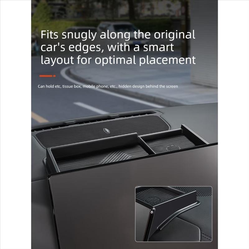 For Dashboard Storage Box & Tissue Holder Pad Behind Central Control Screen, Interior Accessories for Equation Leopard 8