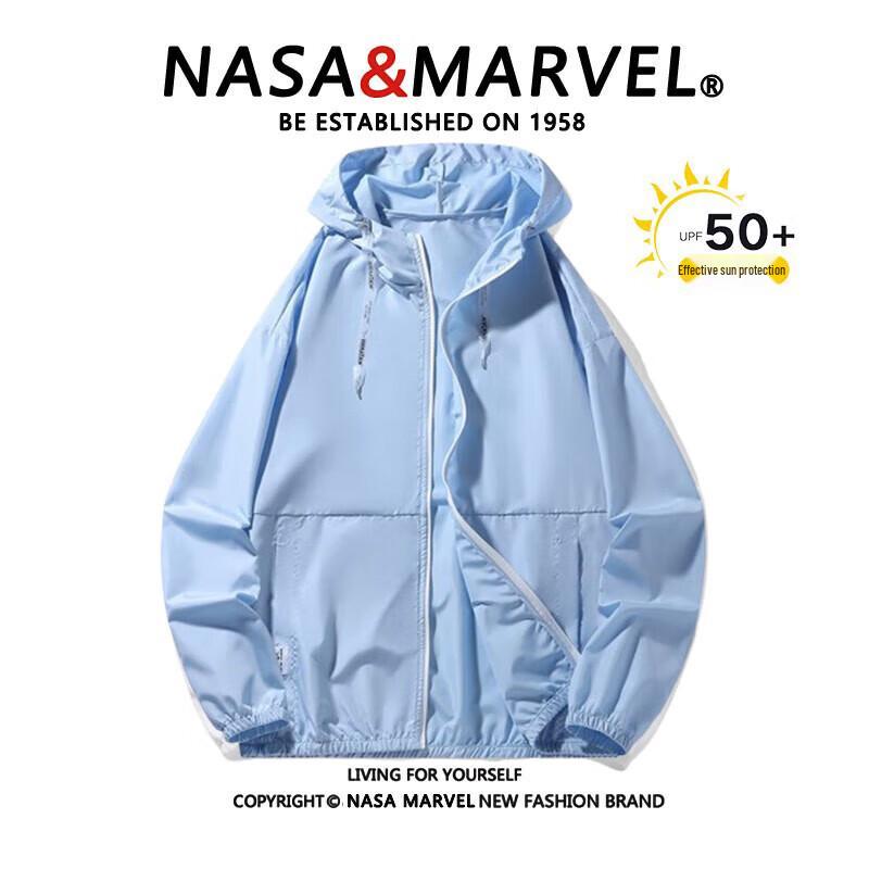 NASA MARVEL Lightweight Hooded Sun Protection Jacket L