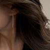 Vintage Silver Color Long Earrings Wire Tassel Chain Drop Earring Women's Ear Line Straight Hanging Earings Korean Jewelry Gifts