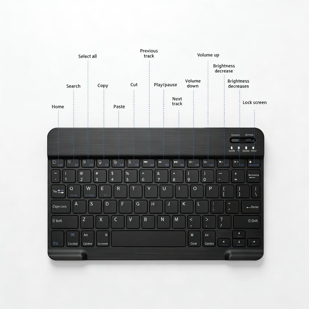 JP-Bluetooth Keyboard and Mouse For iPad Samsung Huawei Phone Tablet Slim Mini Wireless Keyboard For Android IOS Windows