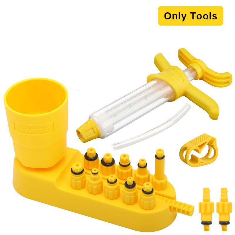 Bicycle Brake Oil Bleed Kit Tools 60ML Brake Mineral Oil Bike Hydraulic Disc Brake Oil Bleed Kit Brake Repair Tools For Shimano Only Tools