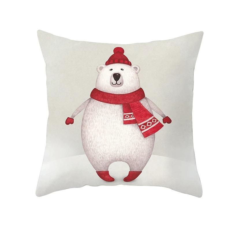 

Наволочки с рождественской тематикой Аксессуары для автомобиля Офис Санта-Клаус Гостиная Диван Домашние наволочки 40x40cm