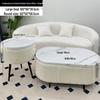 Stylish Compact Storage Combo: Round Coffee Table & Sofa Side Table Set