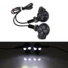 2Pcs Motorcycle Led Skull Shape Waterproof Turn Light Auxiliary Headlights Scooter Driving For Racer Spotlight