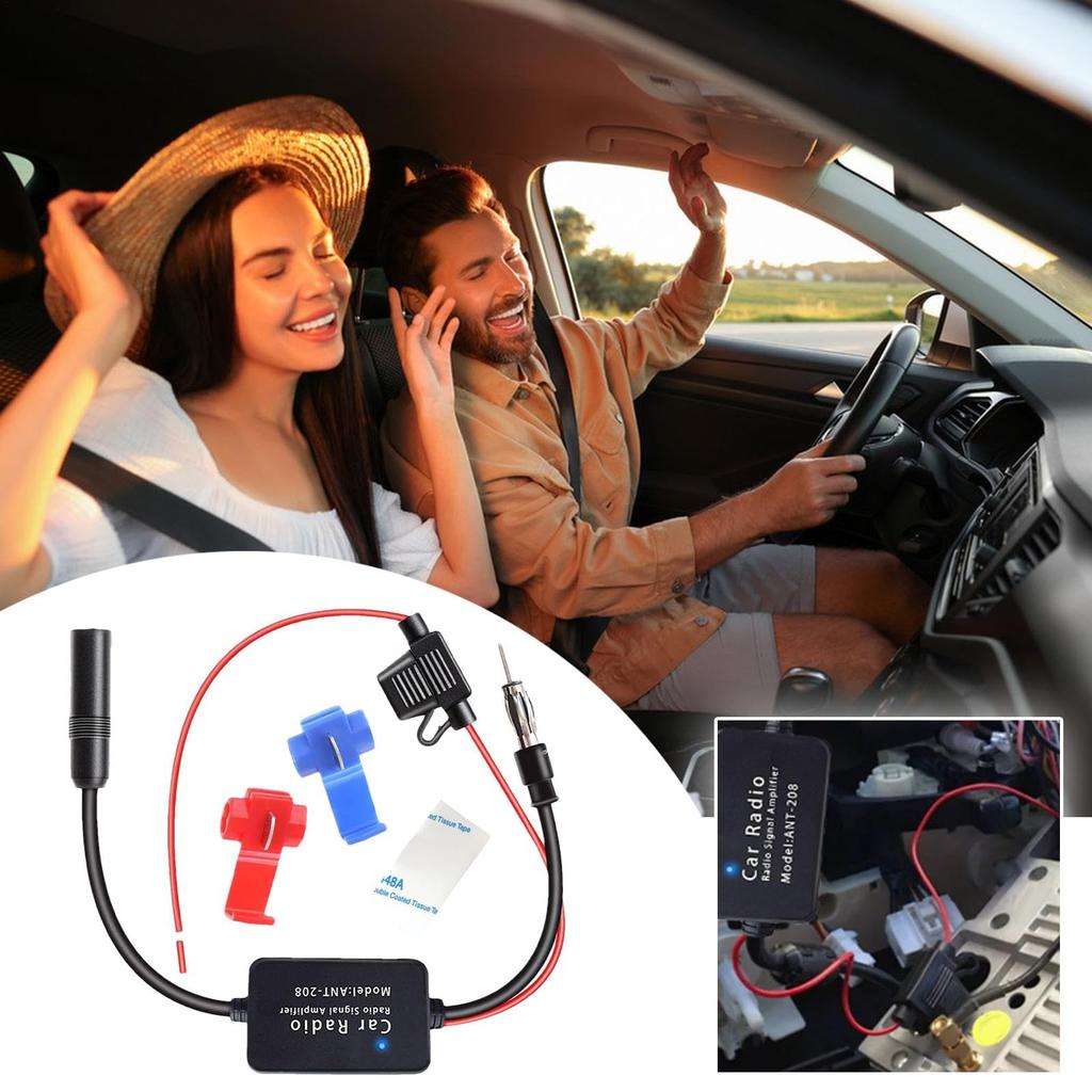 Car Antenna Booster, FM Antenna Booster - Car Radio Antenna Booster Car FM