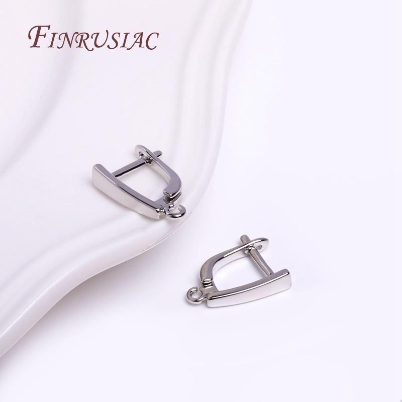 Handmade Earring Making Supplies,Brass Metal 18K Real Gold Plated Earwires Earring Fasteners Hooks For DIY Earring Accessories