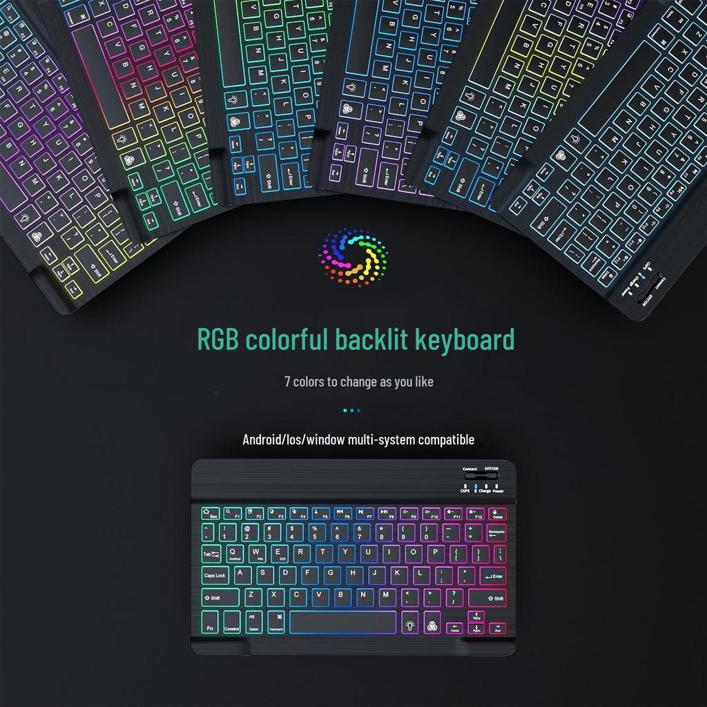 Silent Charging Bluetooth Keyboard & Mouse for iPad, Huawei, Apple, Mobile Phones, Tablets