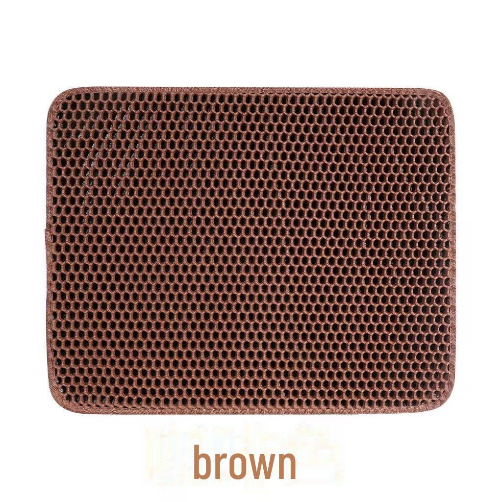 Waschbare, rutschfeste doppellagige EVA-Katzenstreumatte – Spritzwassergeschützte Katzenscheuermatte für Katzentoiletten