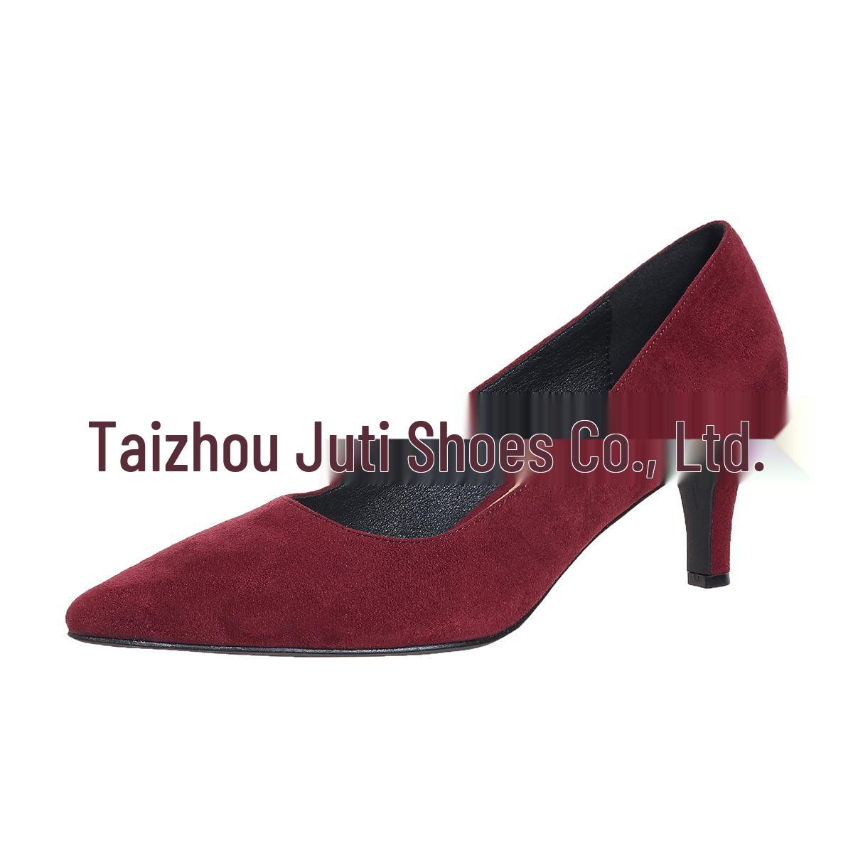 Juti Plus Size Women s Fashionable Stiletto Slip-On Flats 41 кларет