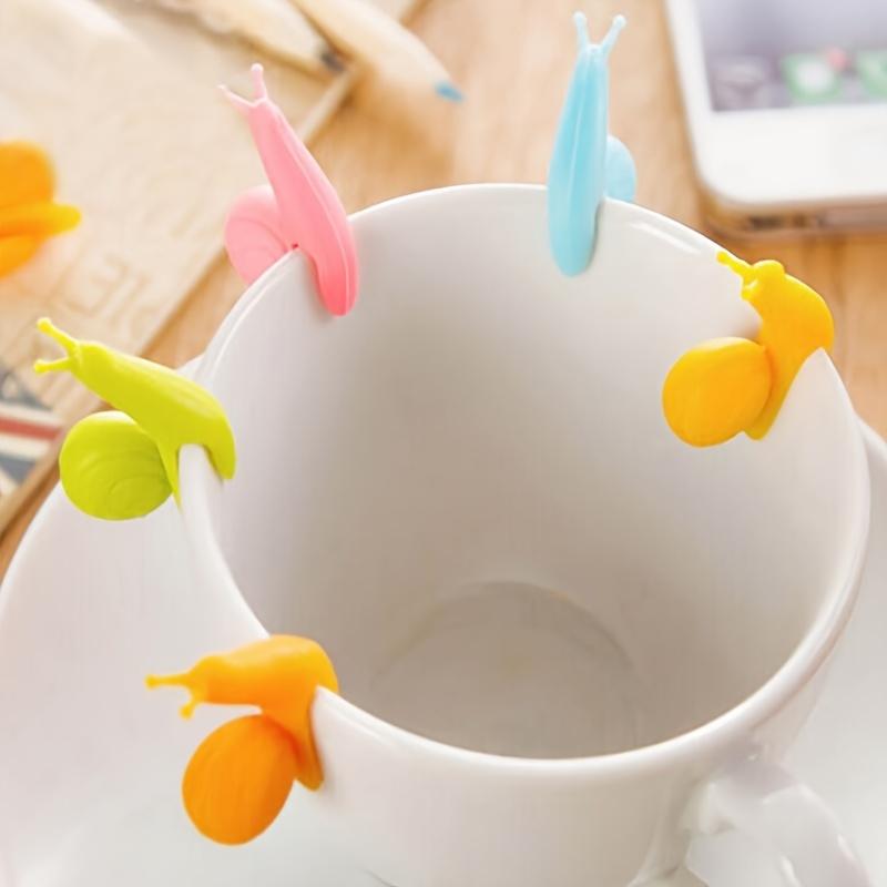 5Pcs Snail-Shaped Tea Infuser - Silicone Kitchen Gadget for Tea Lovers