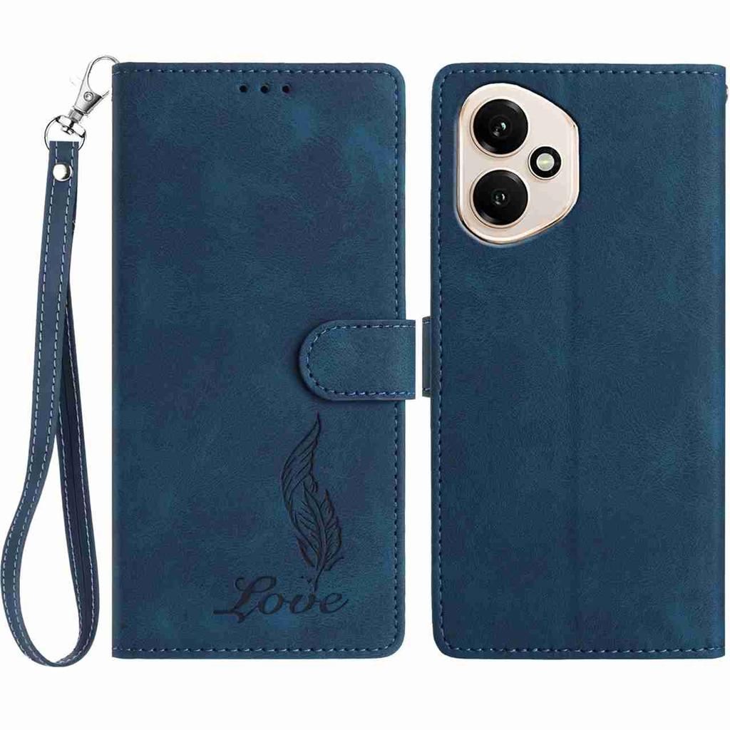 Quill Pen Embossed Pattern Flip Card Design Wallet Case for Huawei P10-P50,Honor 9 Lite,Y6P,Y5 2018,P40,P20 Lite,Magic7...(8-Color)