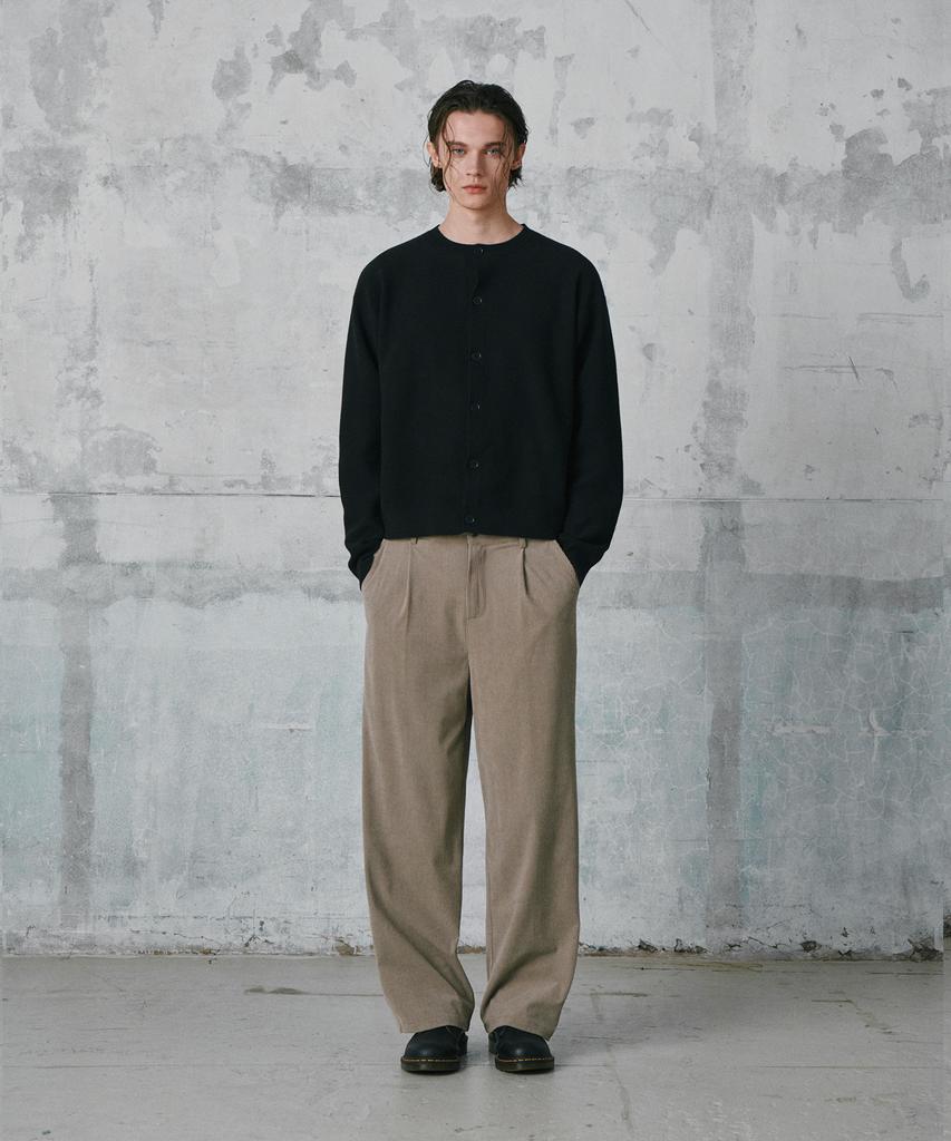 GLW Comfort Elastic Corduroy Pants Beige